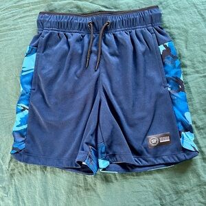Athletic Works Blue Athletic Shorts Lightweight Elastic Waist
